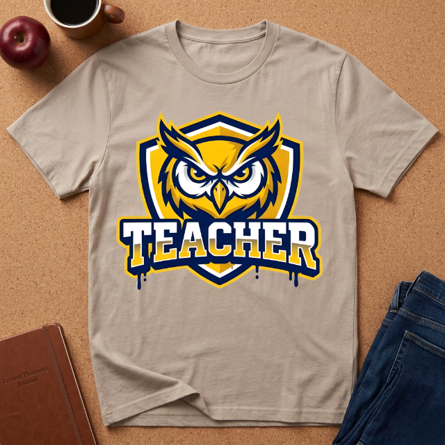 Teacher Owl T-Shirt — School Spirit Tee