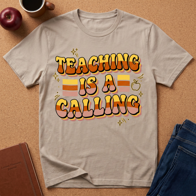 Teaching Is a Calling T-Shirt — Retro Teacher Appreciation Tee