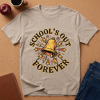 School's Out Forever T-Shirt – Vintage Bell End-of-School Graduation Tee