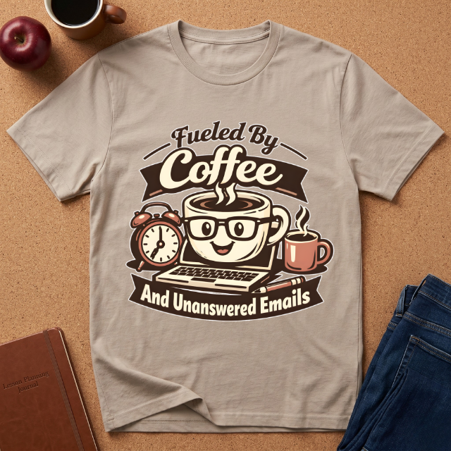 Fueled By Coffee And Unanswered Emails T-Shirt