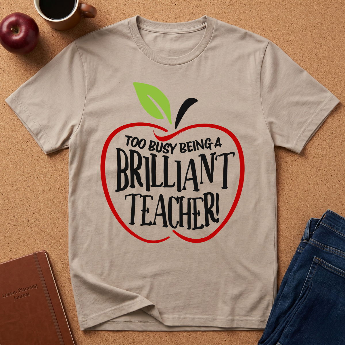 "Too Busy Being a Brilliant Teacher" T-Shirt
