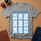 "How Do You Feel" Mood Chart T-Shirt — Emoji Grid Tee