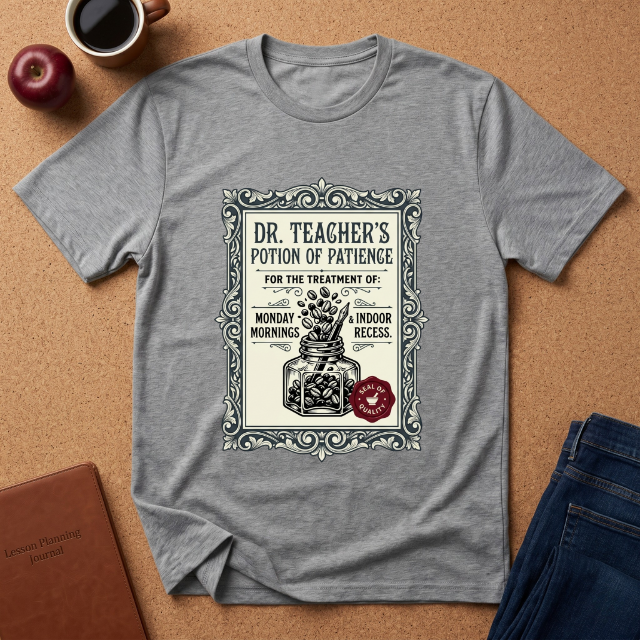 “Dr. Teacher’s Potion of Patience” Vintage T-Shirt