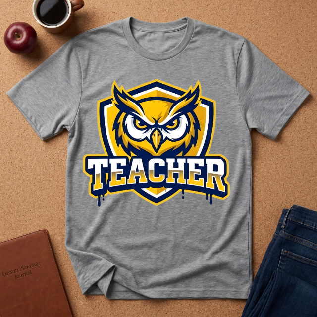 Teacher Owl T-Shirt — School Spirit Tee