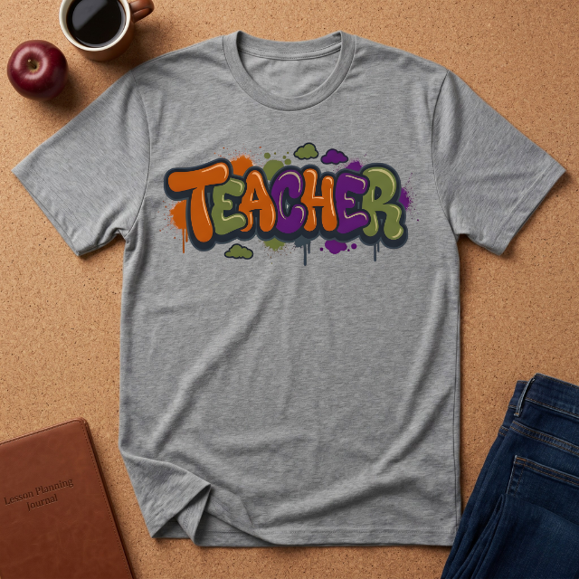 Teacher Graffiti T-Shirt