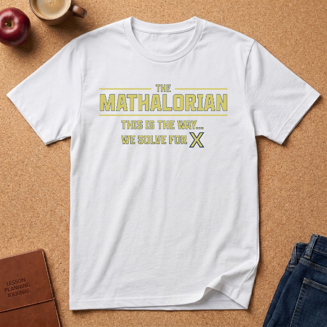 Mathalorian T-Shirt — “This Is The Way… We Solve For X” Math Teacher Tee