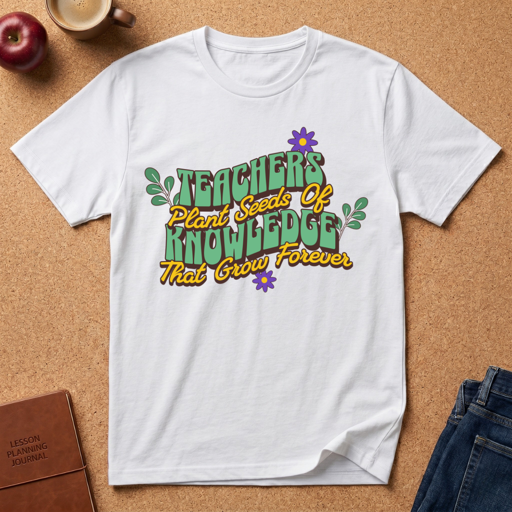 Teacher's Plant Seeds of Knowledge That Grow Forever T-Shirt