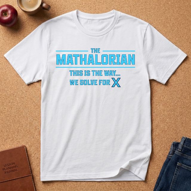 Mathalorian T-Shirt — "This Is The Way... We Solve for X"