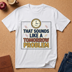 That Sounds Like A Tomorrow Problem T-Shirt – Funny Procrastination Tee