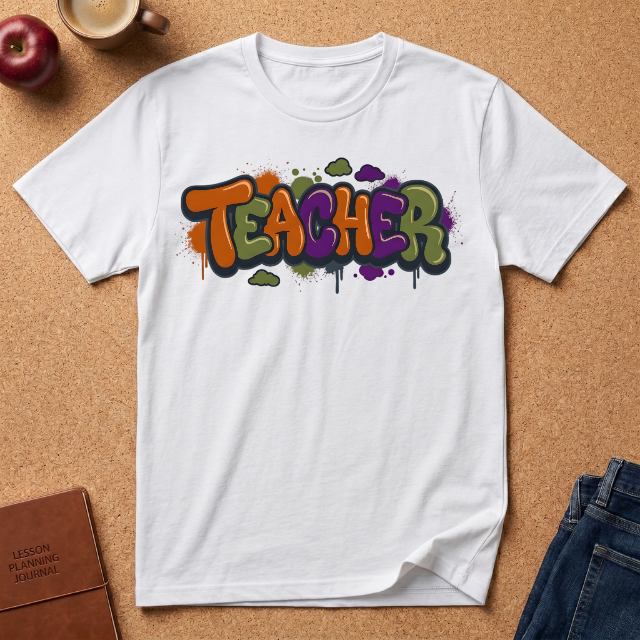 Teacher Graffiti T-Shirt