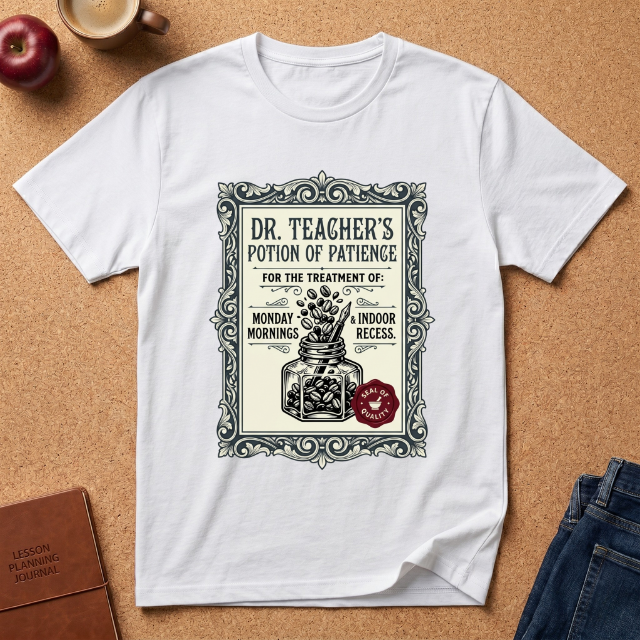 “Dr. Teacher’s Potion of Patience” Vintage T-Shirt