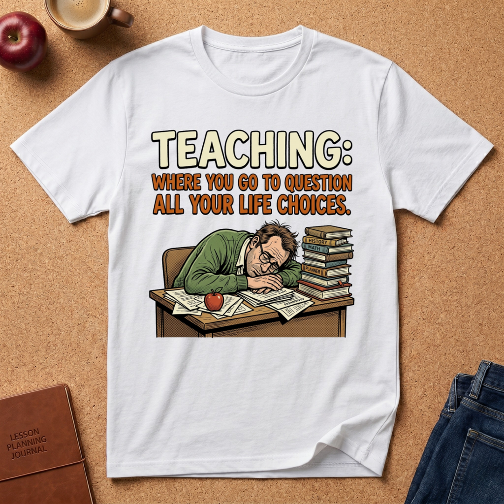 Teaching: Where You Go To Question All Your Life Choices T-Shirt