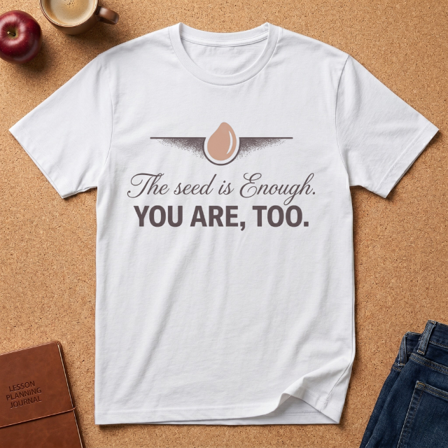 "The seed is Enough. YOU ARE, TOO." T-Shirt