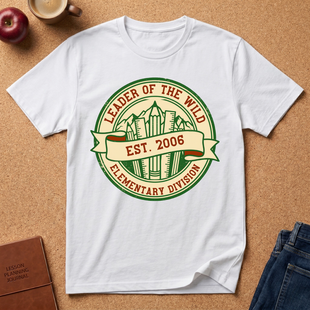 Leader of the Wild Elementary Division T-Shirt — Est. 2006 School Spirit Tee