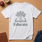 Educate Book Tree T-Shirt