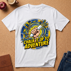 Chalk It Up to Adventure T-Shirt — Chalkboard Teacher & Classroom Adventure Tee