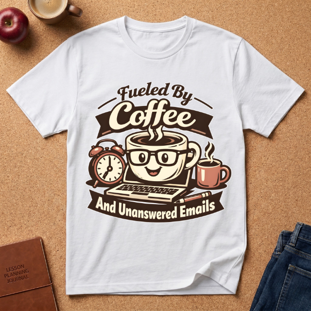 Fueled By Coffee And Unanswered Emails T-Shirt